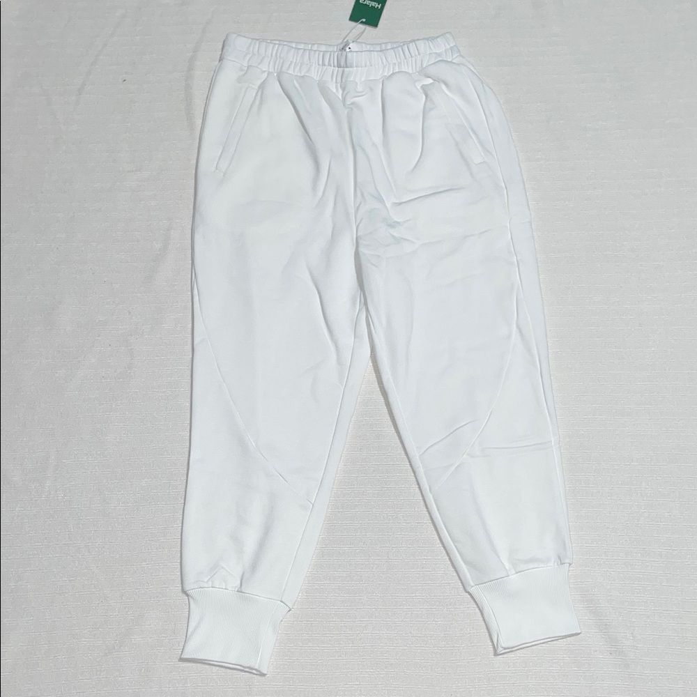 Halara White Casual Jogger Sweatpants